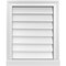Ekena Millwork Vertical Surface Mount PVC Gable Vent w/ 2"W x 2"H , Brickmould Sill Frame, 18"W x 22"H GVPVE18X2203SN - alternate 1